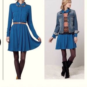 Anthropologie | MAEVE Teal Shirt Dress Size M